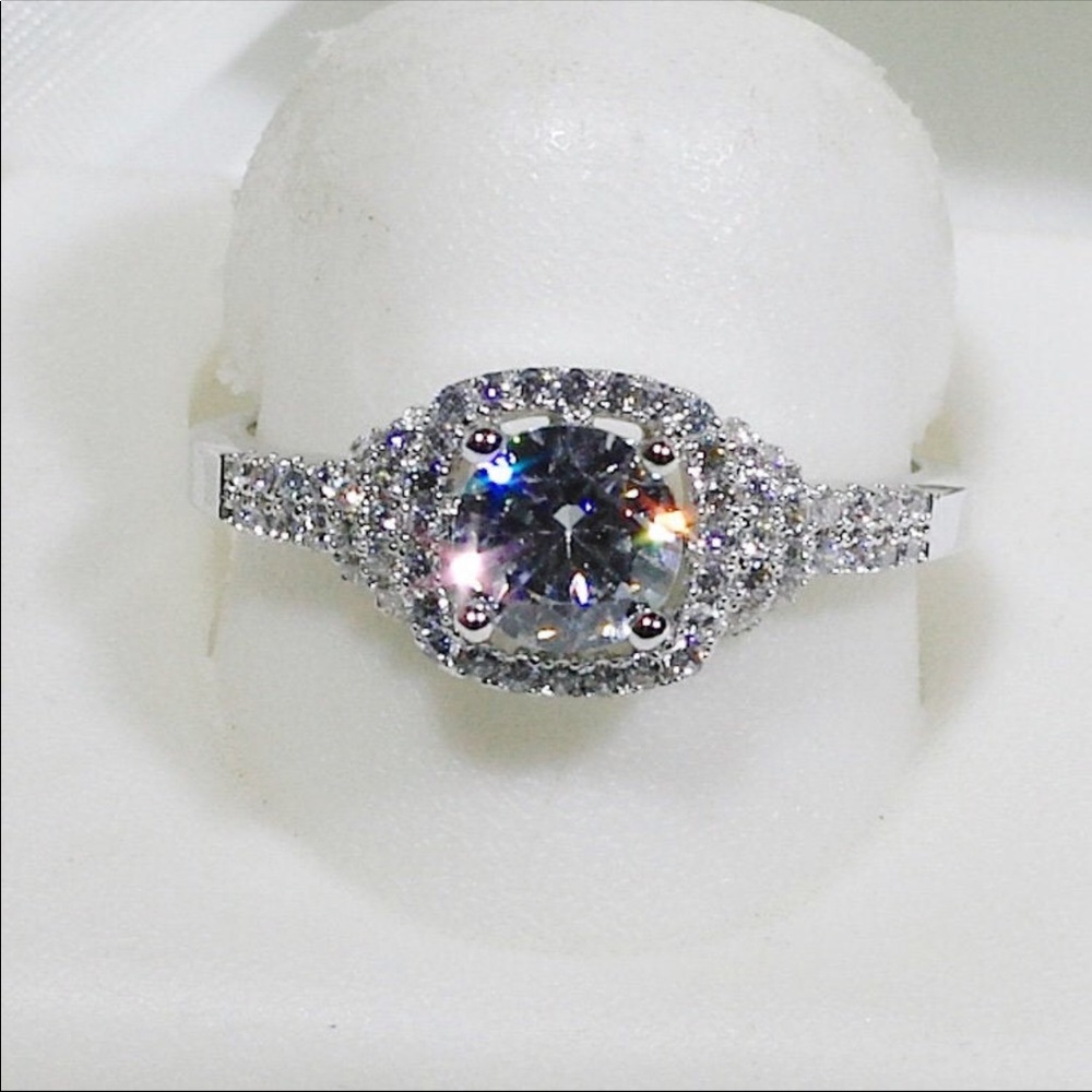 18K White Gold Fill, it's marked "18KGF"